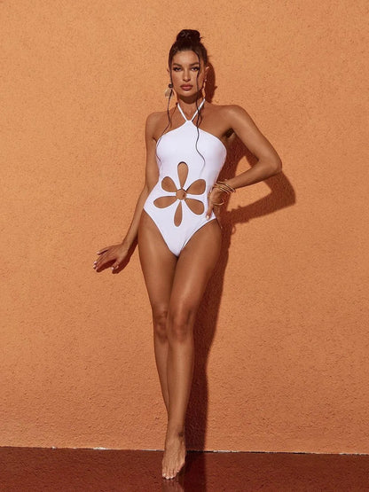 Cut Out Halter Monokini