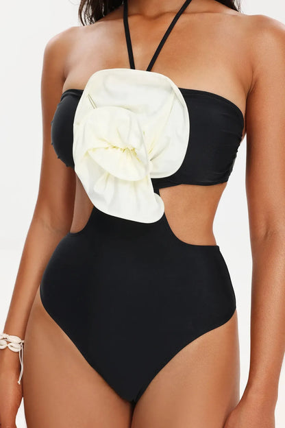Flower Halter Monokini