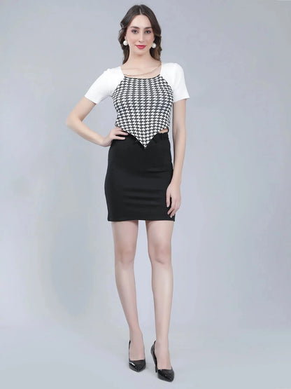 Belted Short Skirt