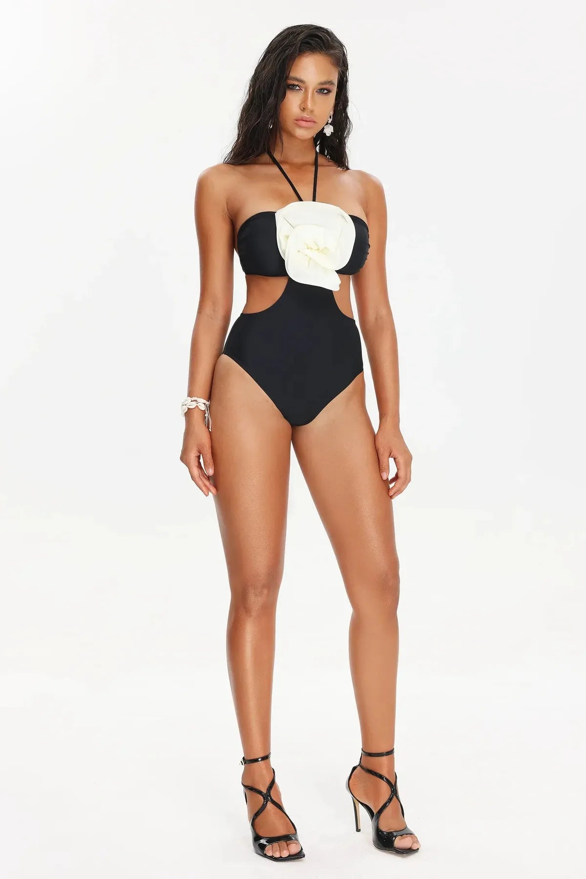 Flower Halter Monokini