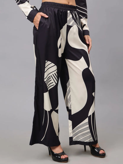 Abstract Printed Two-Piece Set