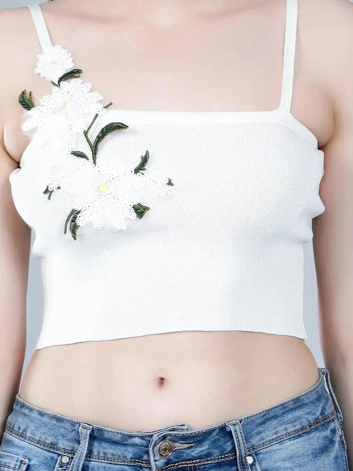 Floral Appliques Cami Top