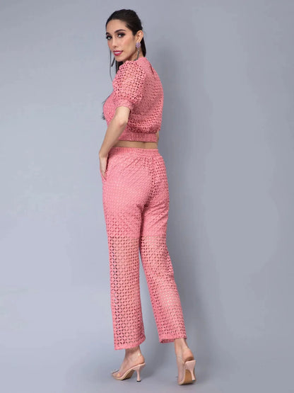 Schiffli Two-Piece Set