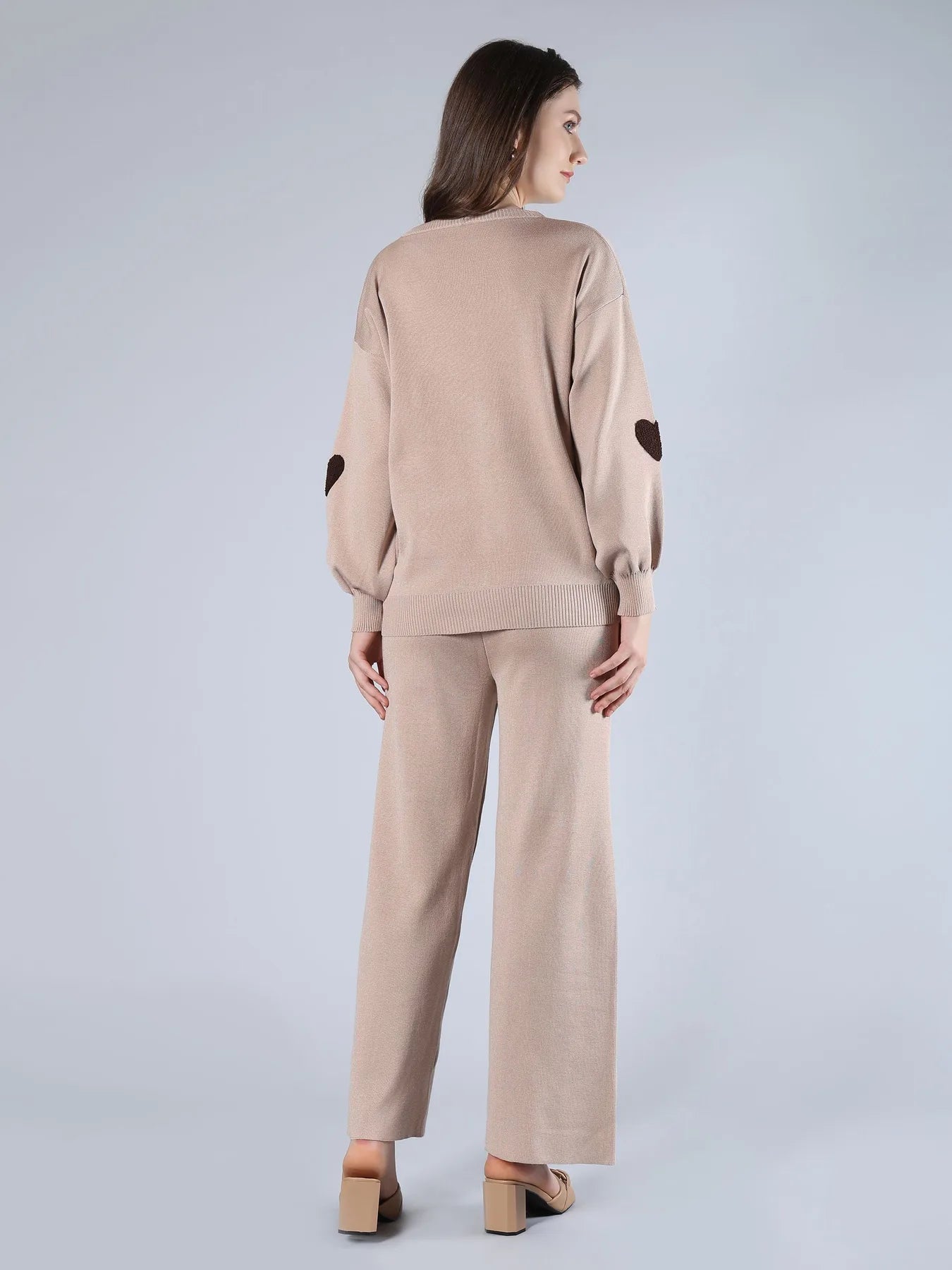 Heart Knitted Two Piece Set