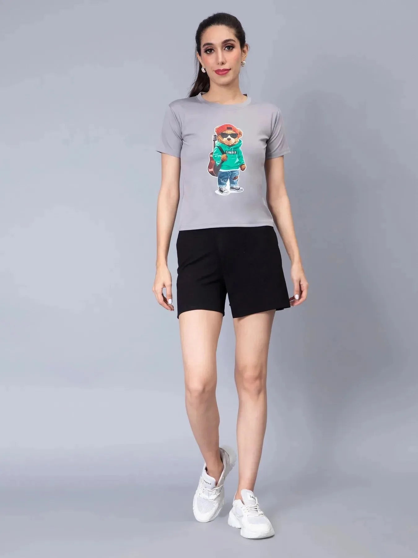 Rockstar Bear Print T-Shirt