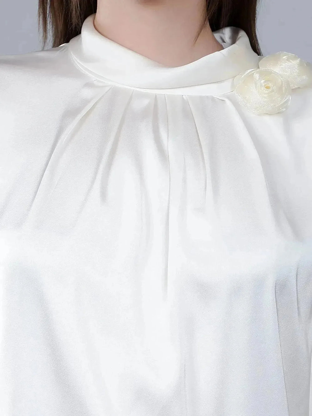 Mandarin Collar Blouse
