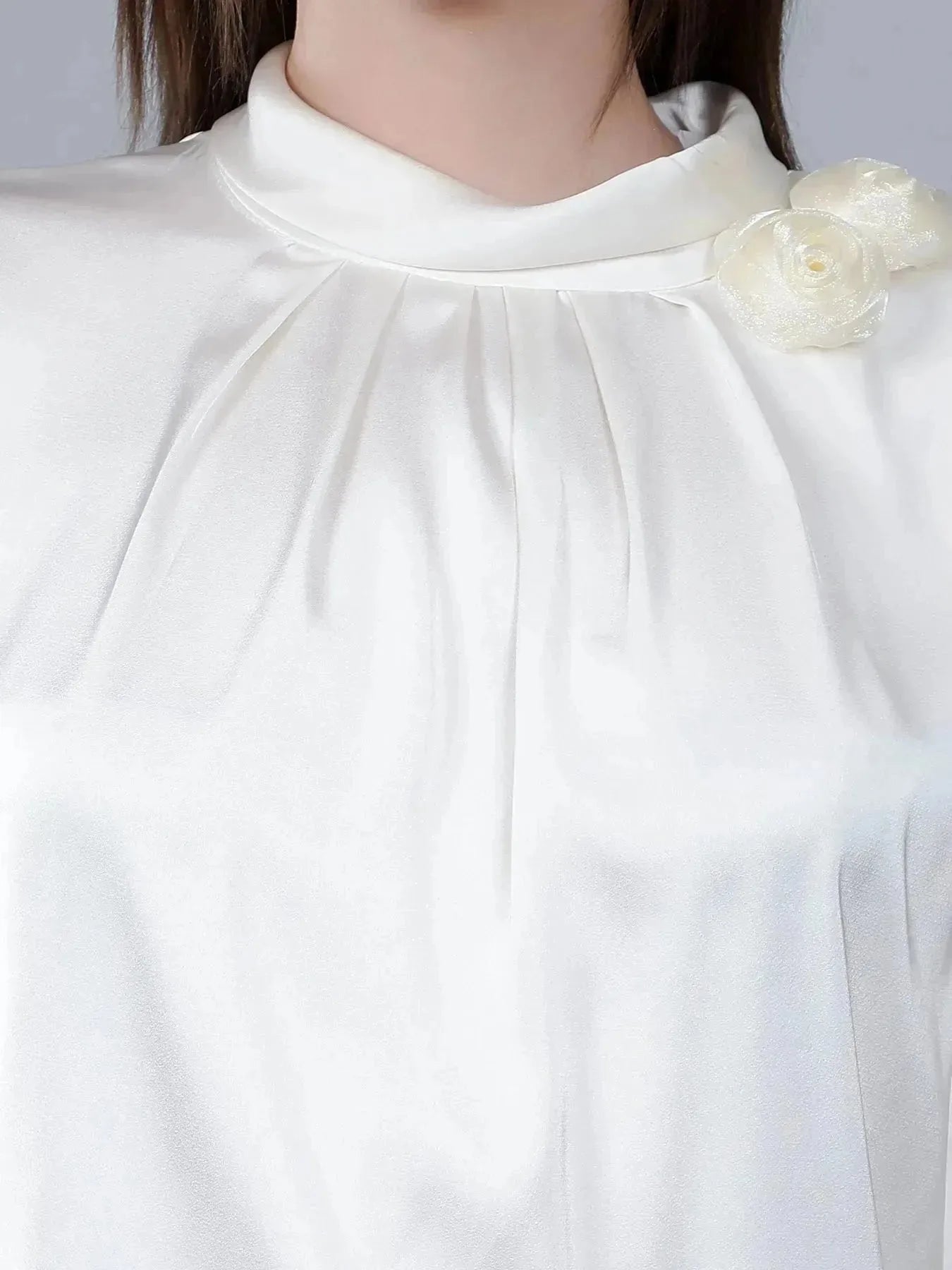 Mandarin Collar Blouse