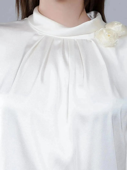 Mandarin Collar Blouse