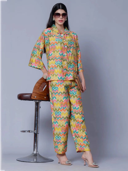 Multicolor Two-Piece Set