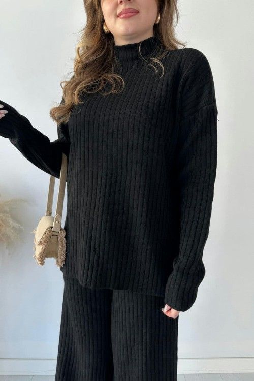 Warm Knitted Two Piece Set