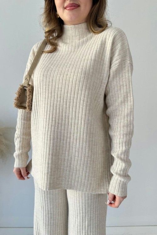 Warm Knitted Two Piece Set