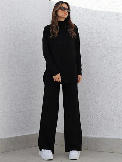 Warm Knitted Two Piece Set