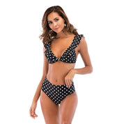Ruffled Polka Dot Bikini