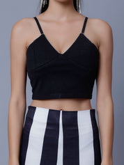 Strappy Rhinestone Detail Two Piece Set