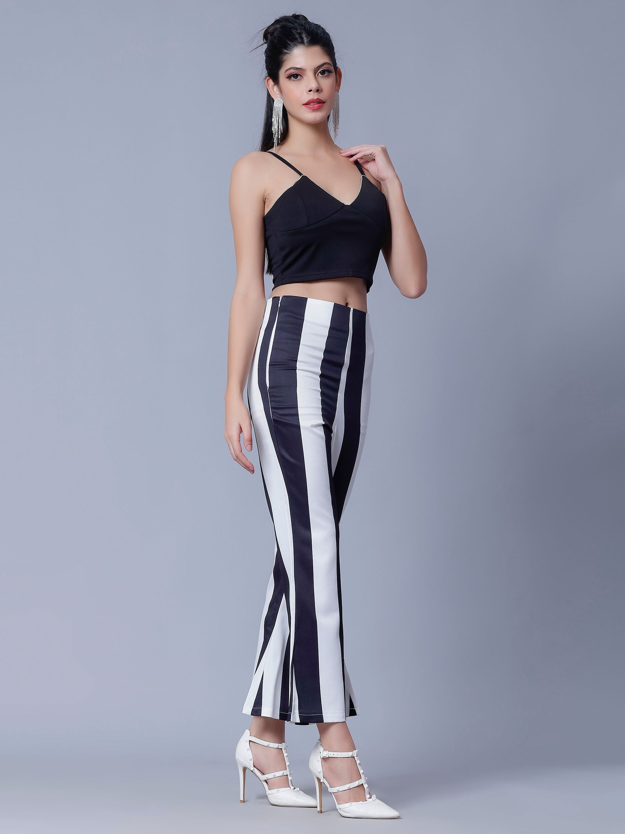 Strappy Rhinestone Detail Two Piece Set
