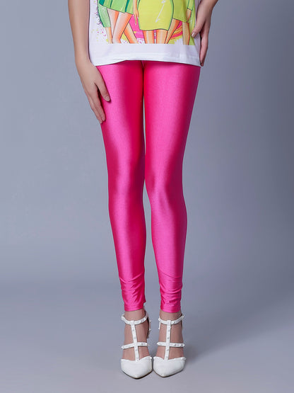 Skinny Fit Shiny Leggings