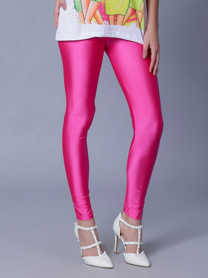 Skinny Fit Shiny Leggings