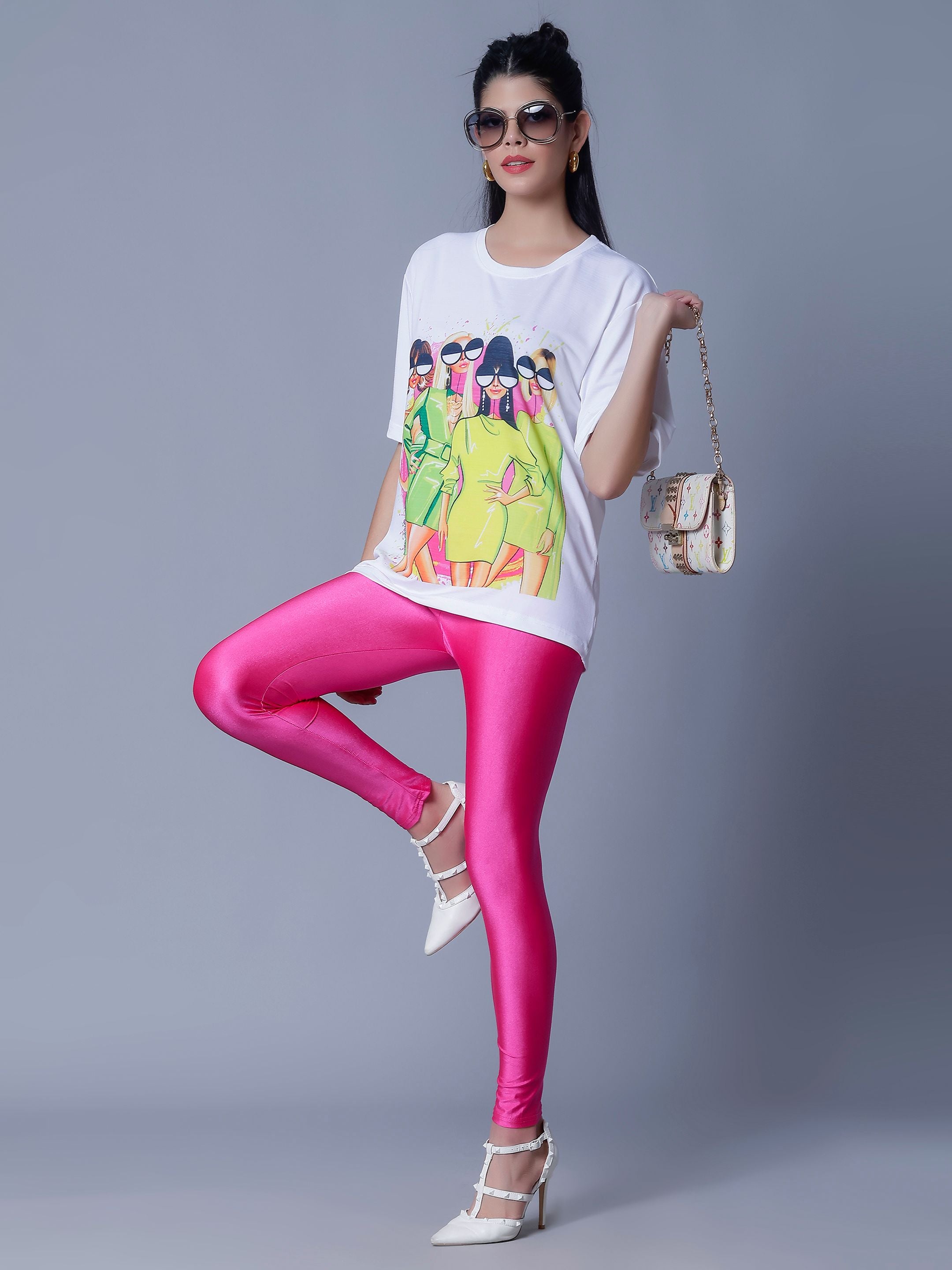 Skinny Fit Shiny Leggings