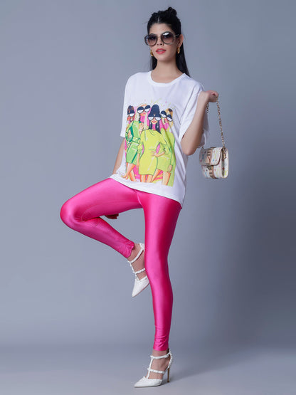 Skinny Fit Shiny Leggings