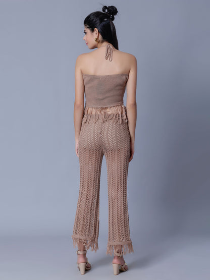 Sexy Crochet Two Piece Set