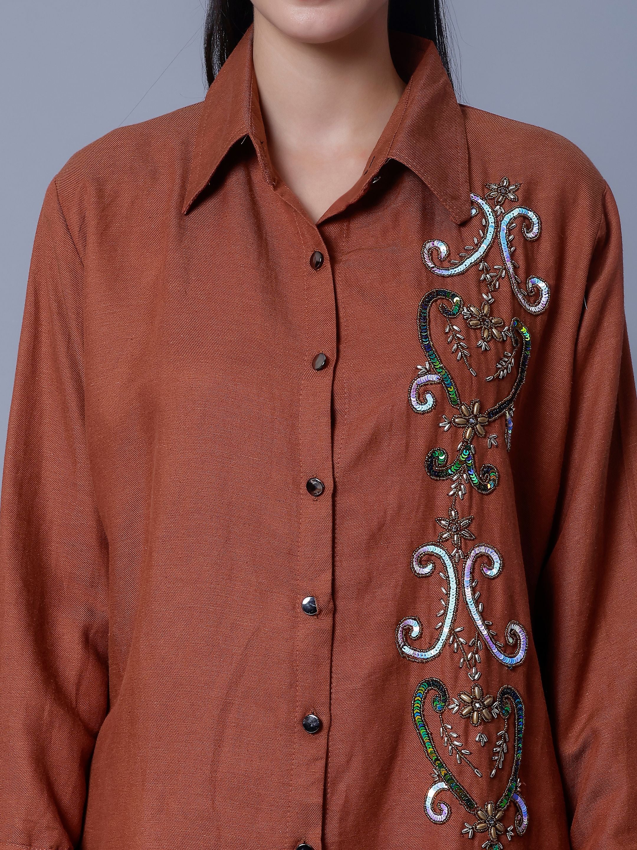 Hand Embroidery Two-Piece Set
