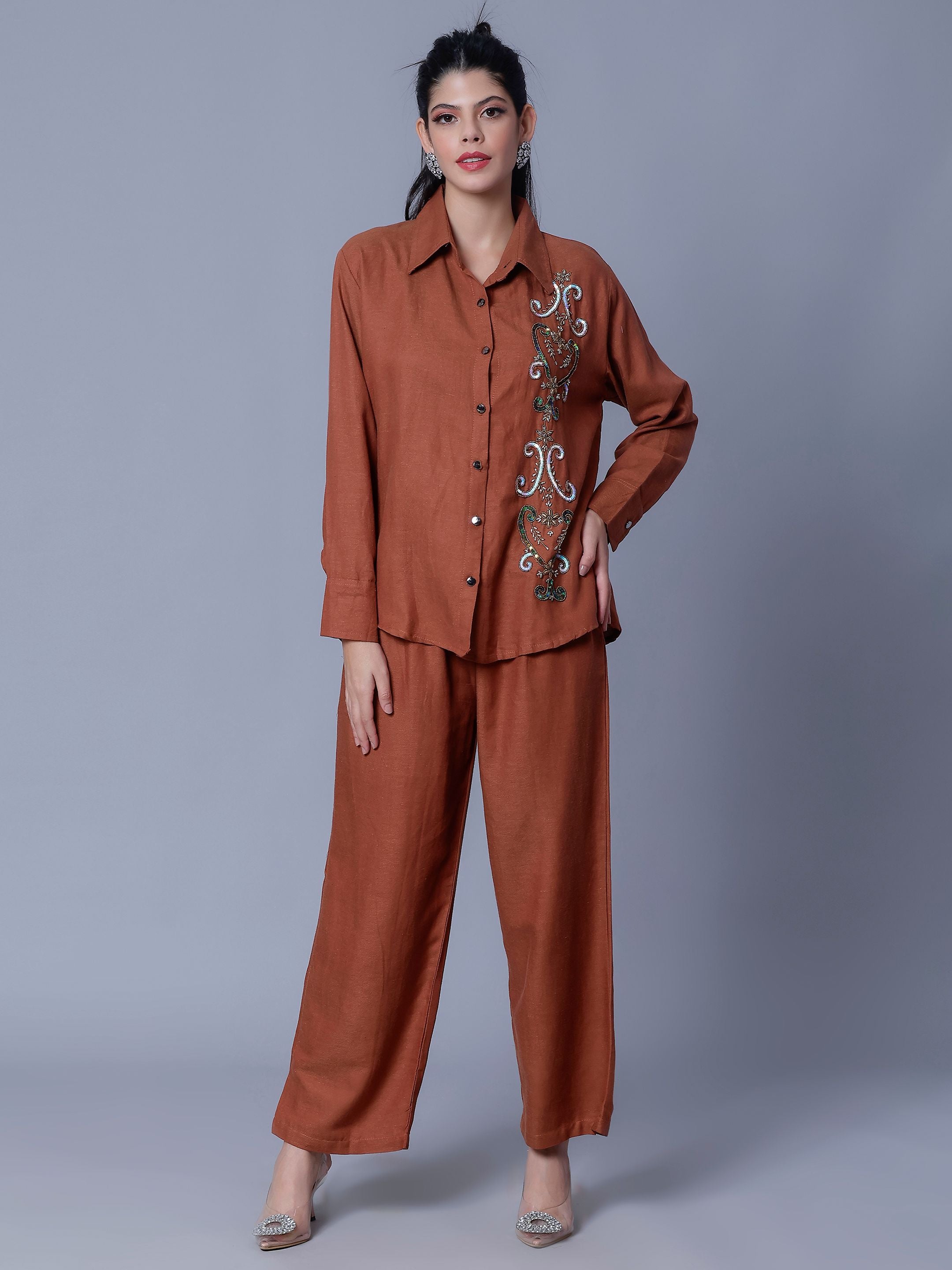 Hand Embroidery Two-Piece Set