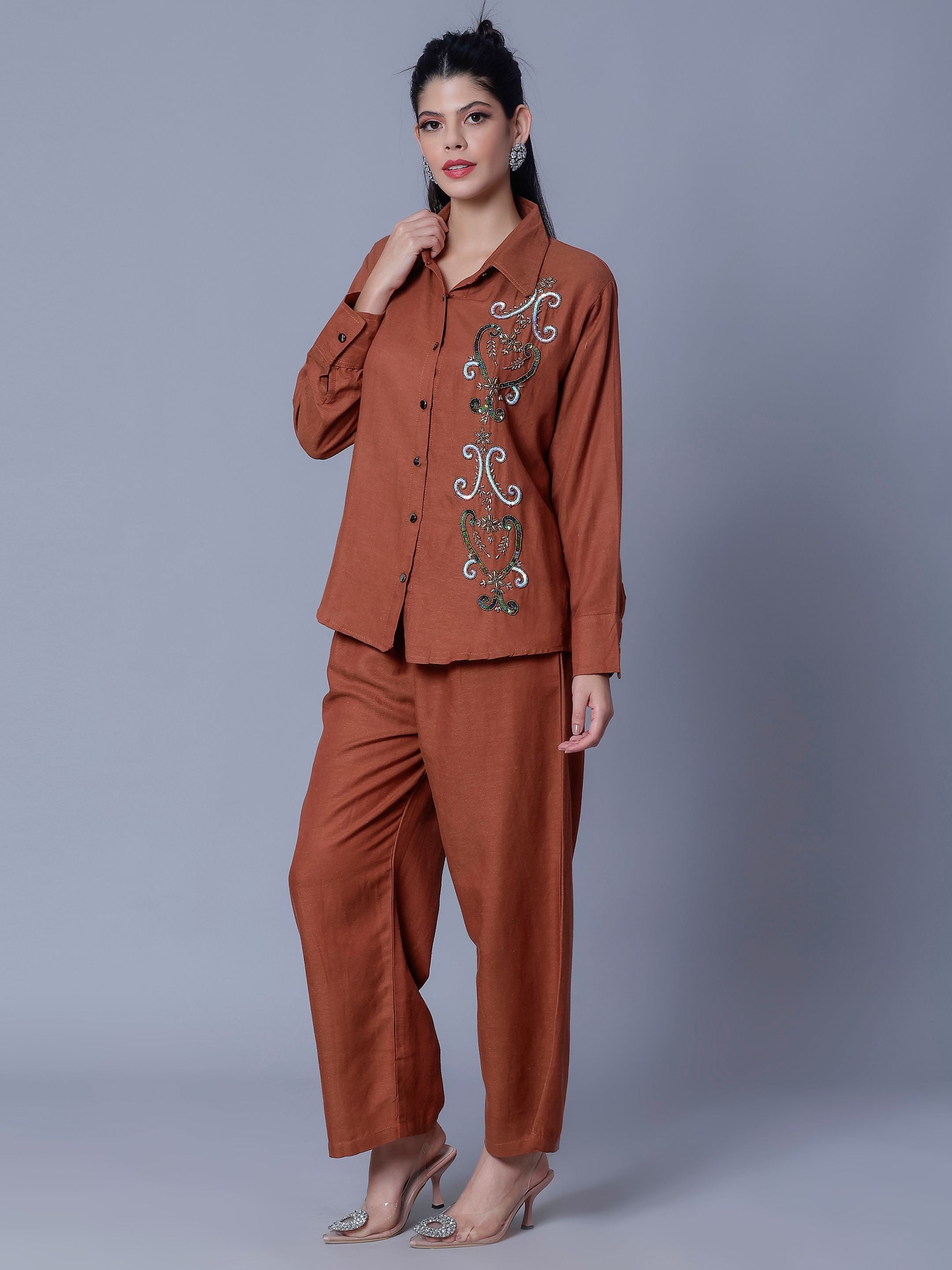 Hand Embroidery Two-Piece Set