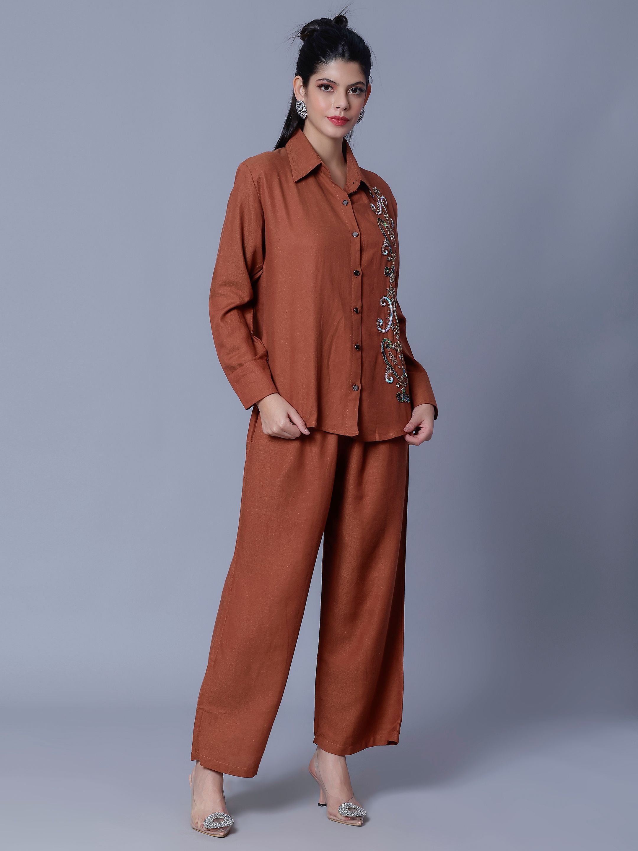 Hand Embroidery Two-Piece Set