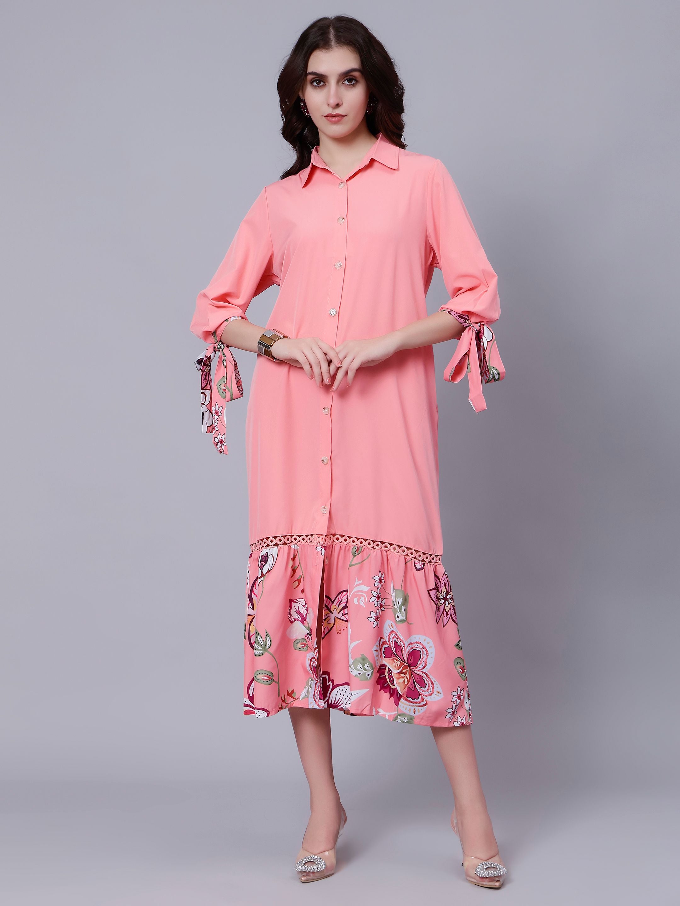 Casual Long Shirt Dress