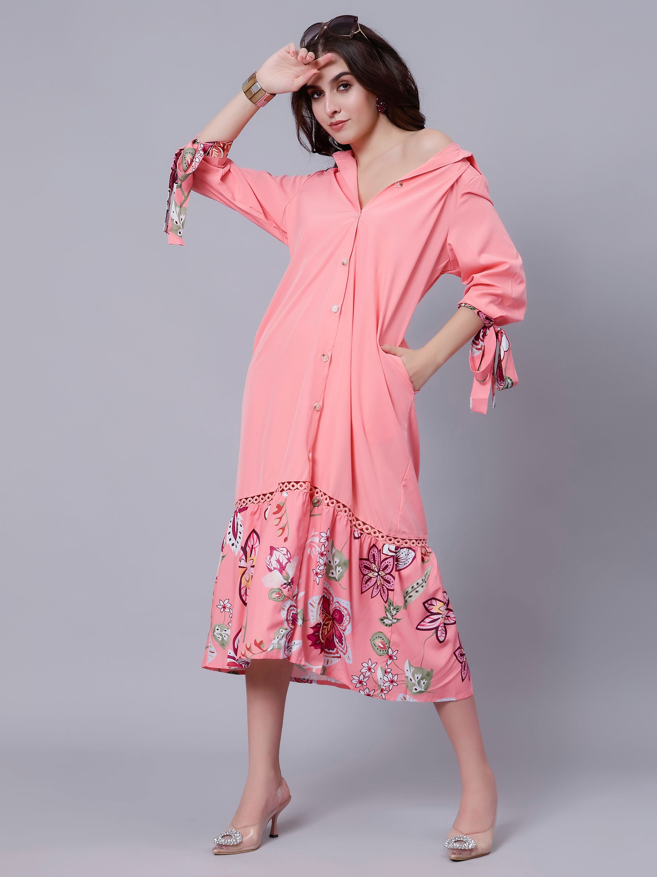 Casual Long Shirt Dress