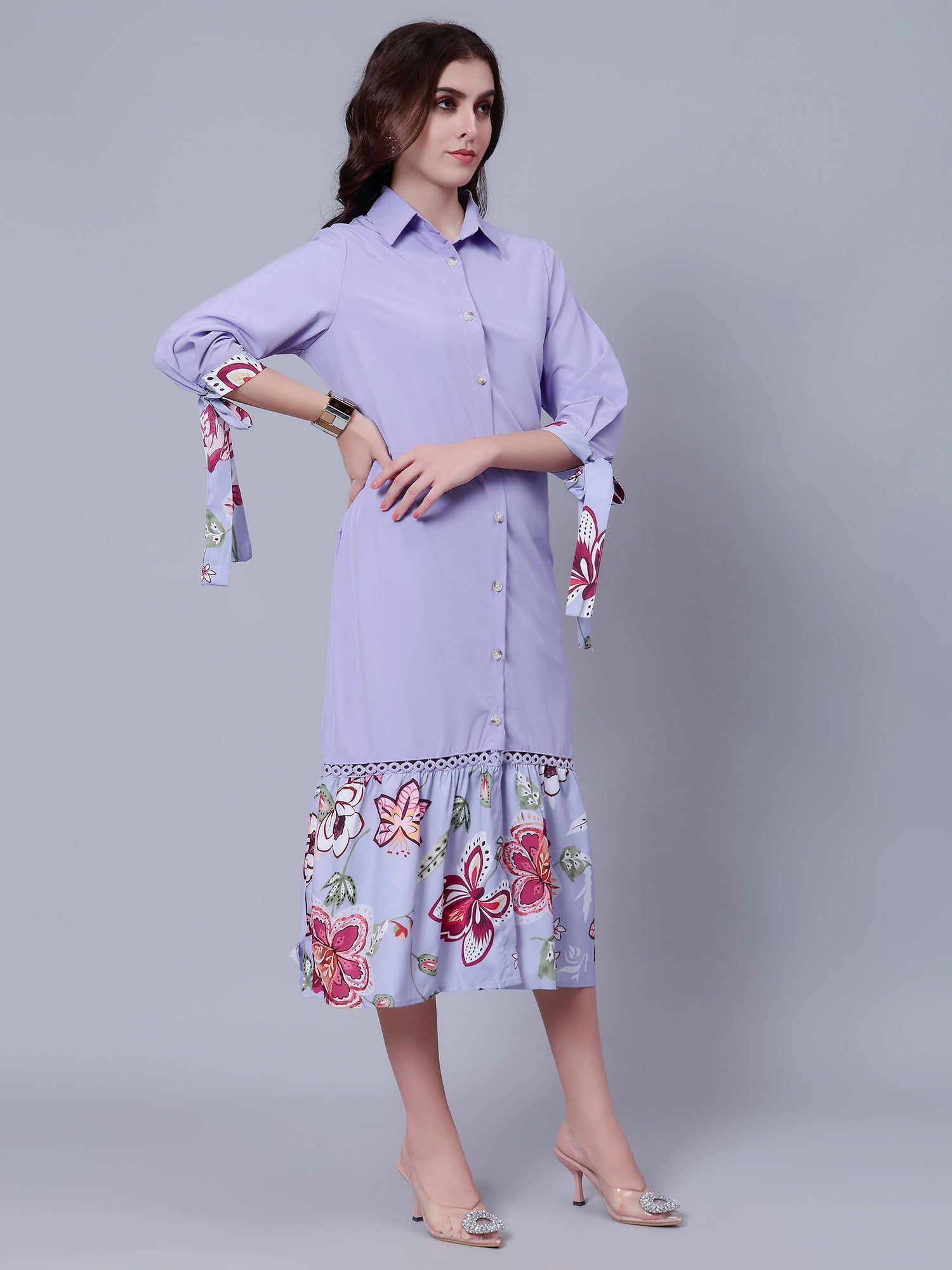 Casual Long Shirt Dress