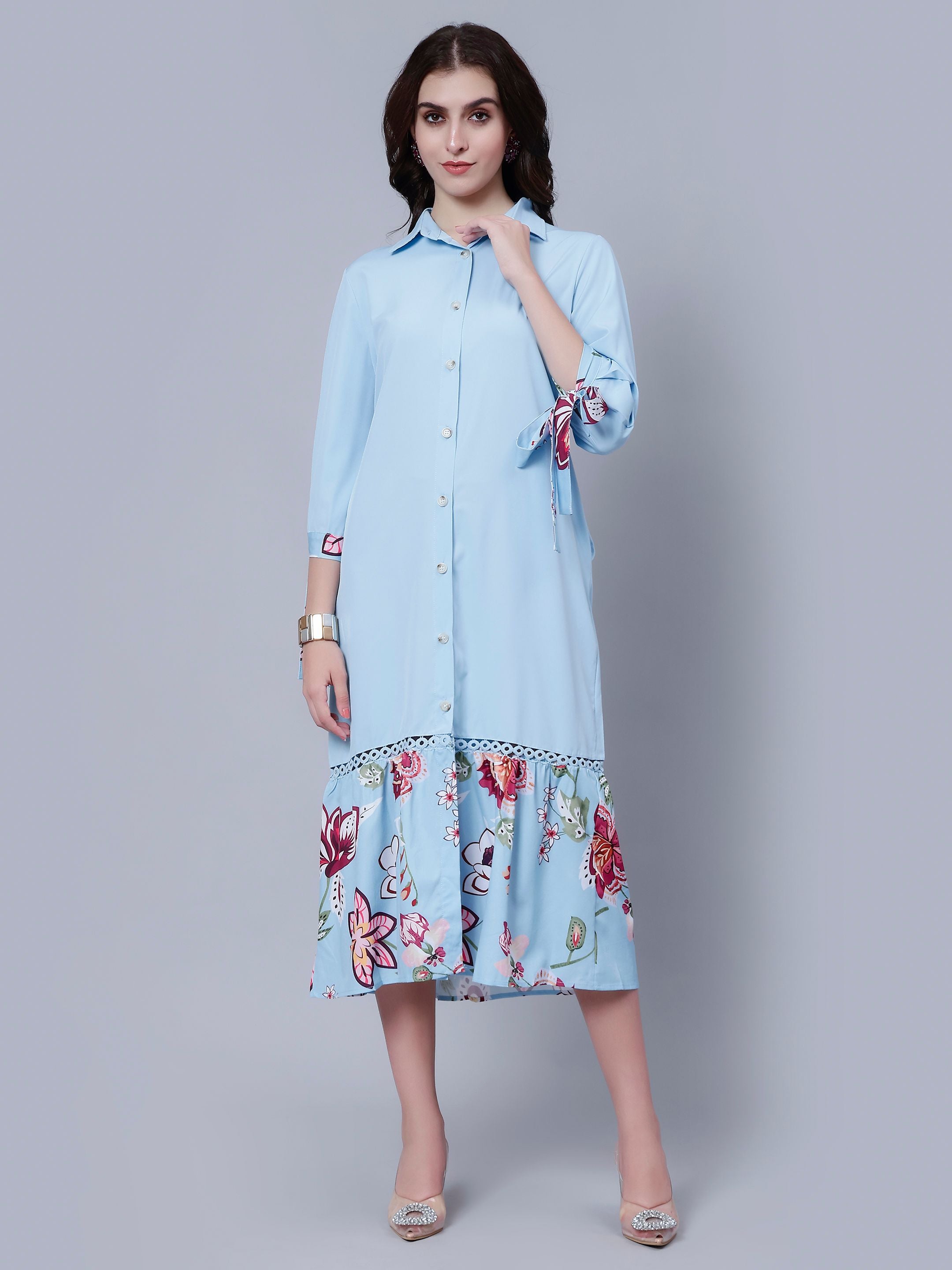 Casual Long Shirt Dress