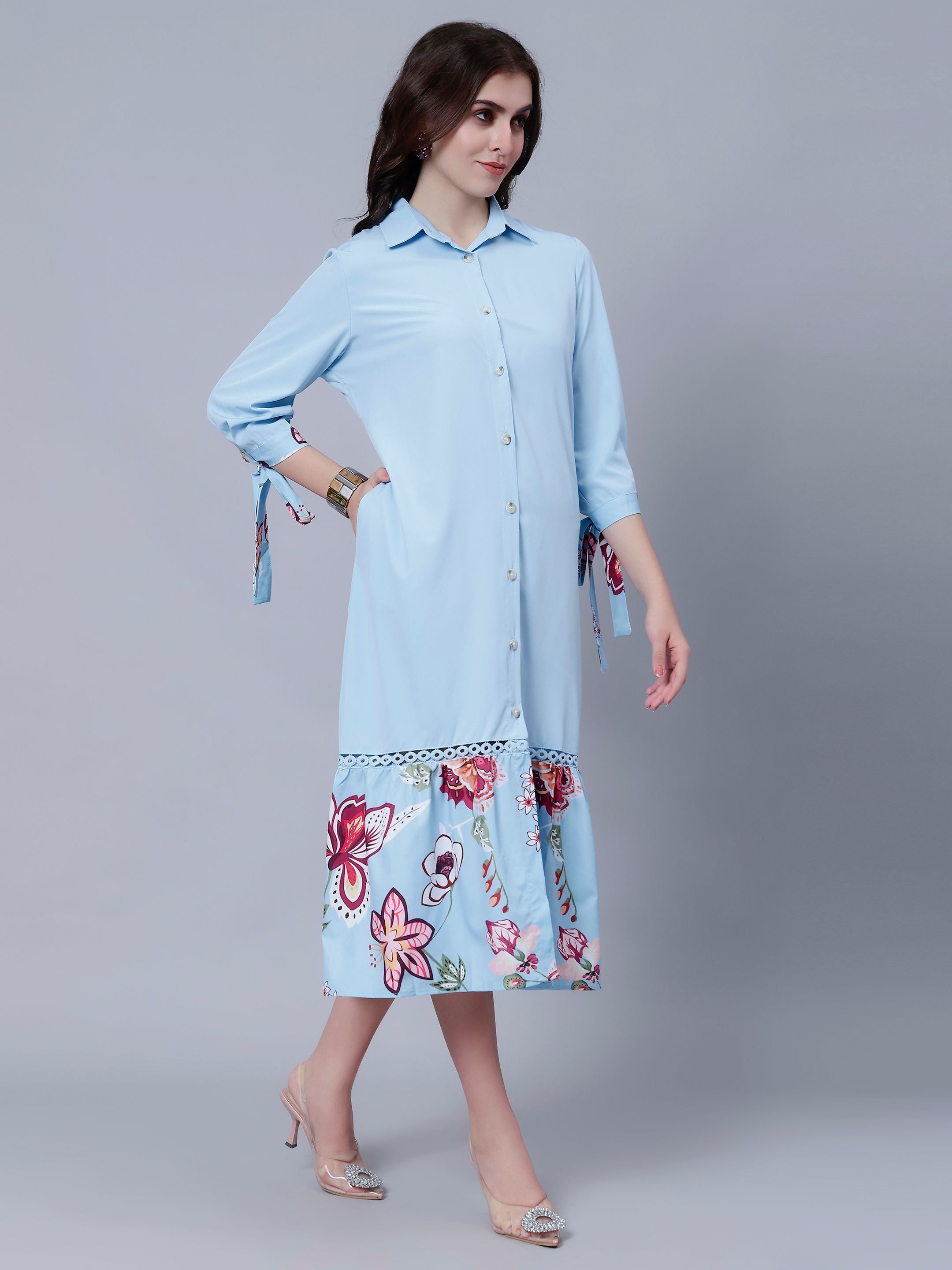 Casual Long Shirt Dress