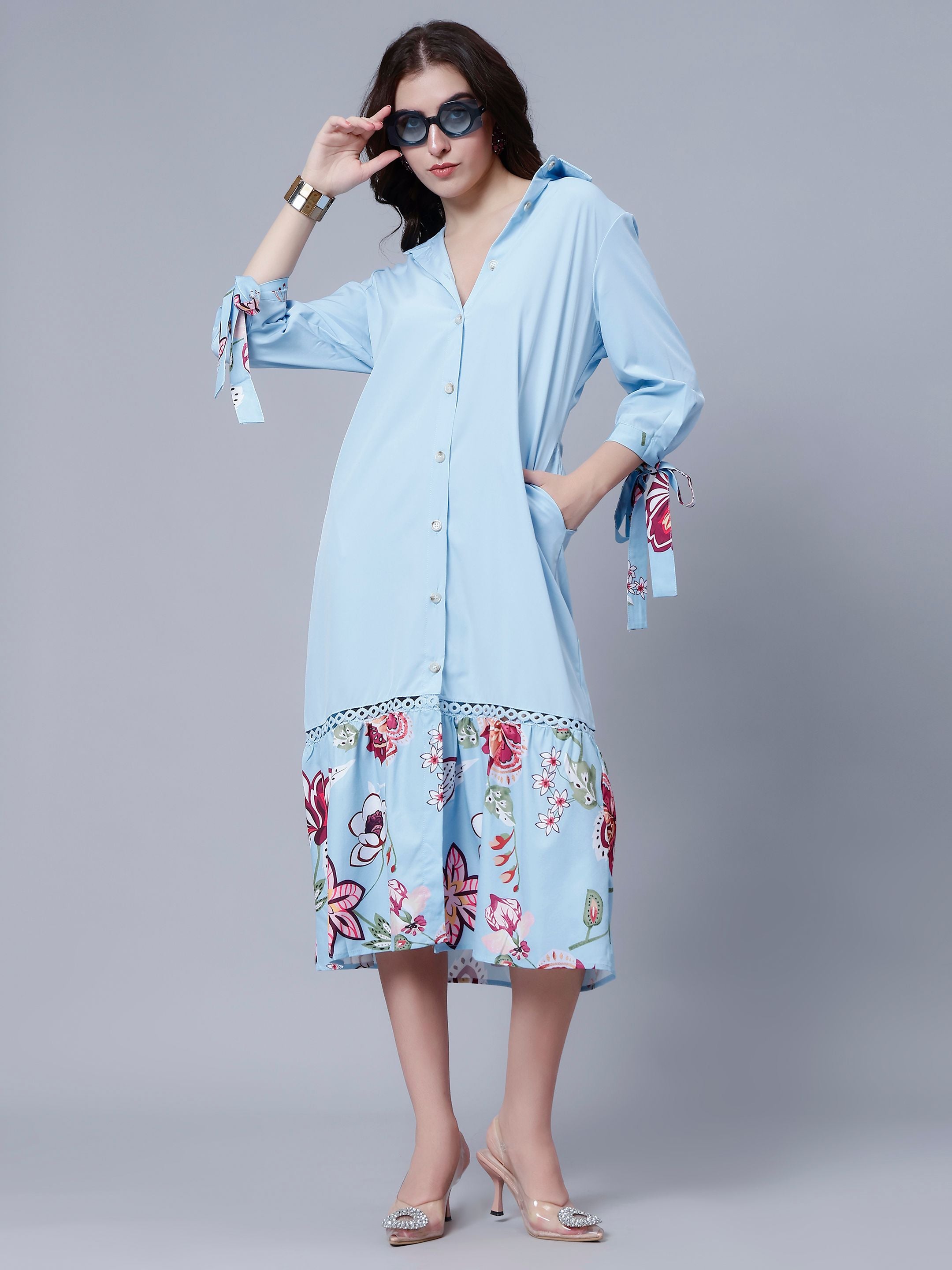 Casual Long Shirt Dress