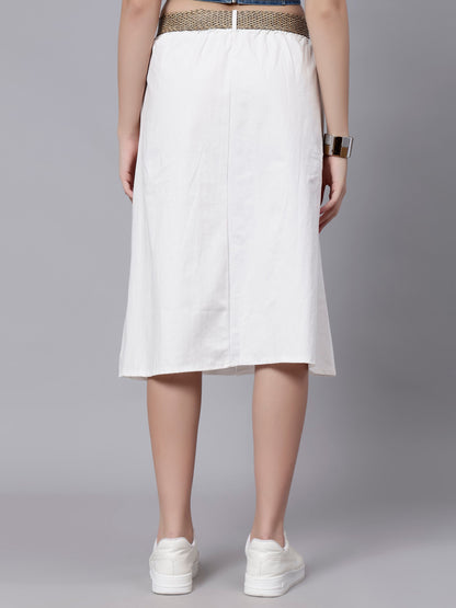 Classic Cotton Midi Skirt