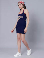 Halter Bodycon Dress With Shirt