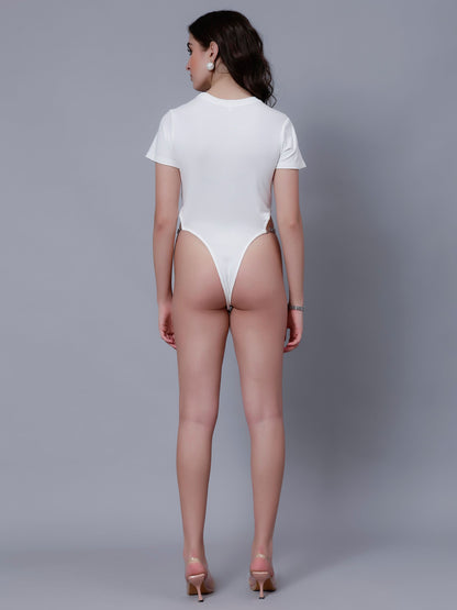 Cut-Out Chain Bodysuit