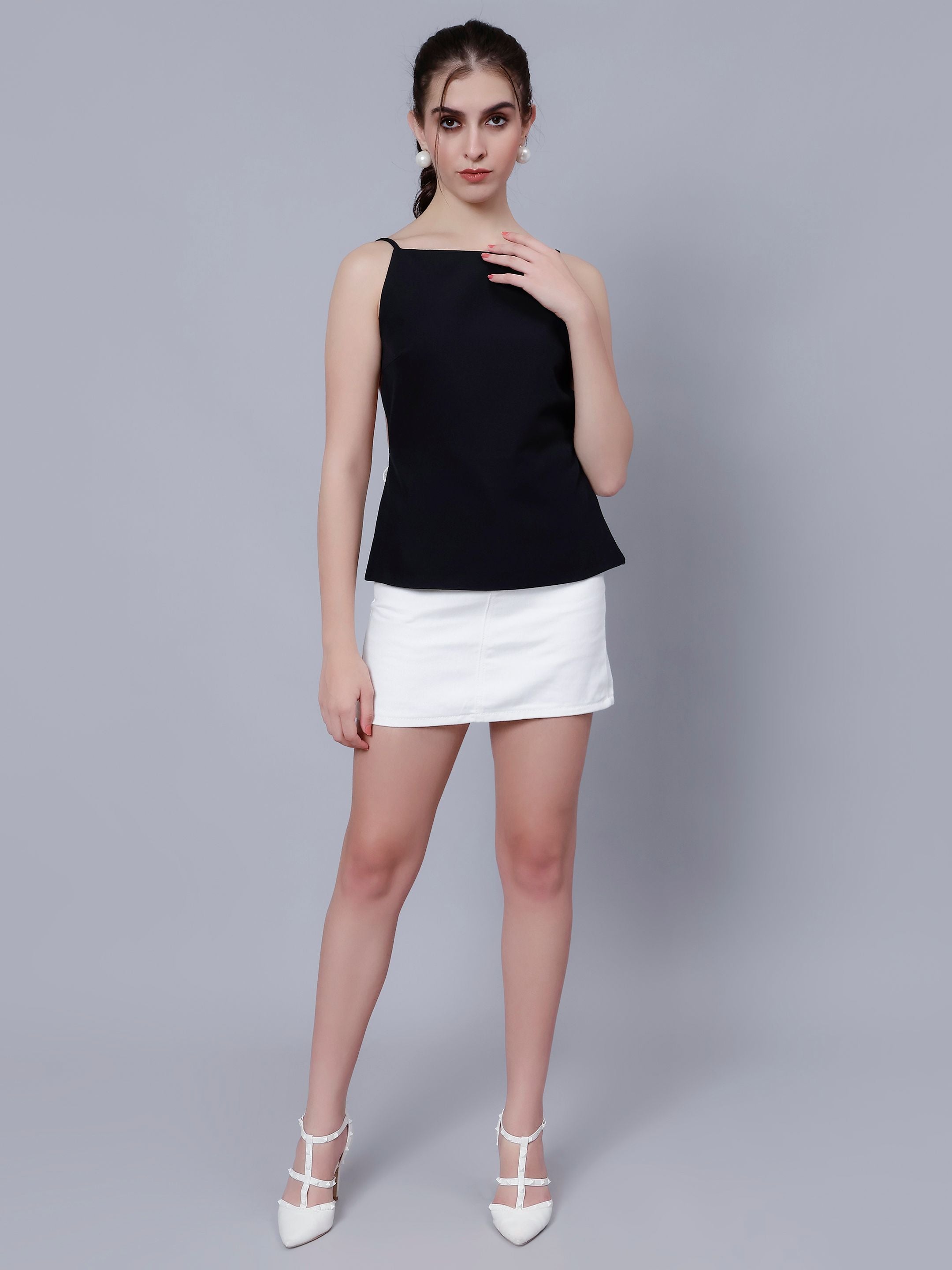 Open Back Tank Top