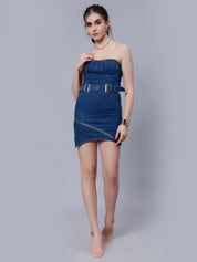 Bodycon Denim Tube Dress