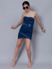 Bodycon Denim Tube Dress