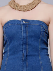 Bodycon Denim Tube Dress