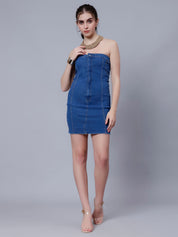 Bodycon Denim Tube Dress