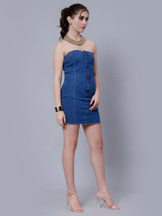 Bodycon Denim Tube Dress