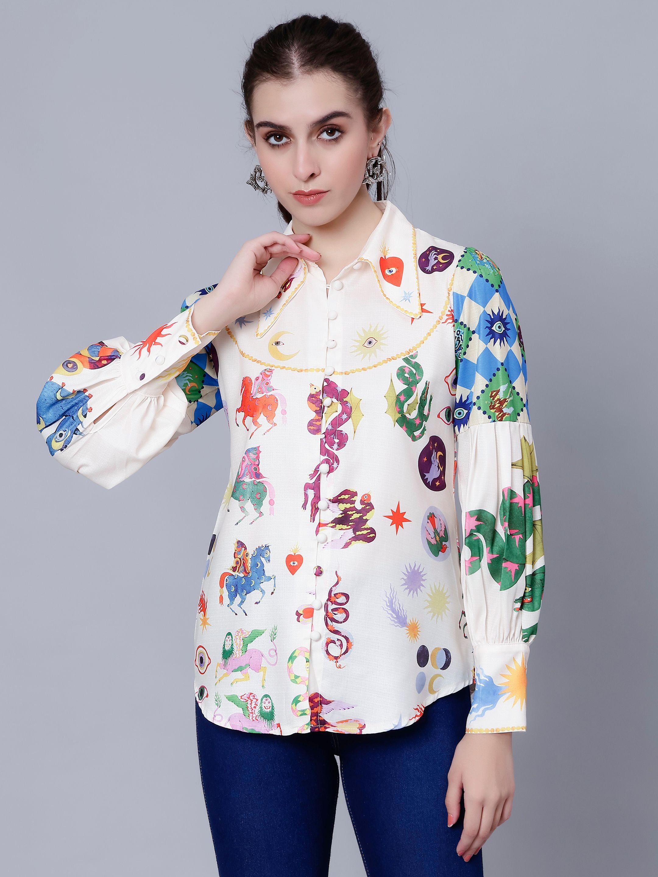 Mystic Animal Printed Shirt