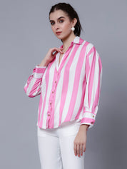 Wide Striped Elegant Shirt