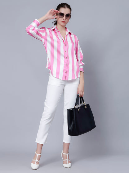 Wide Striped Elegant Shirt