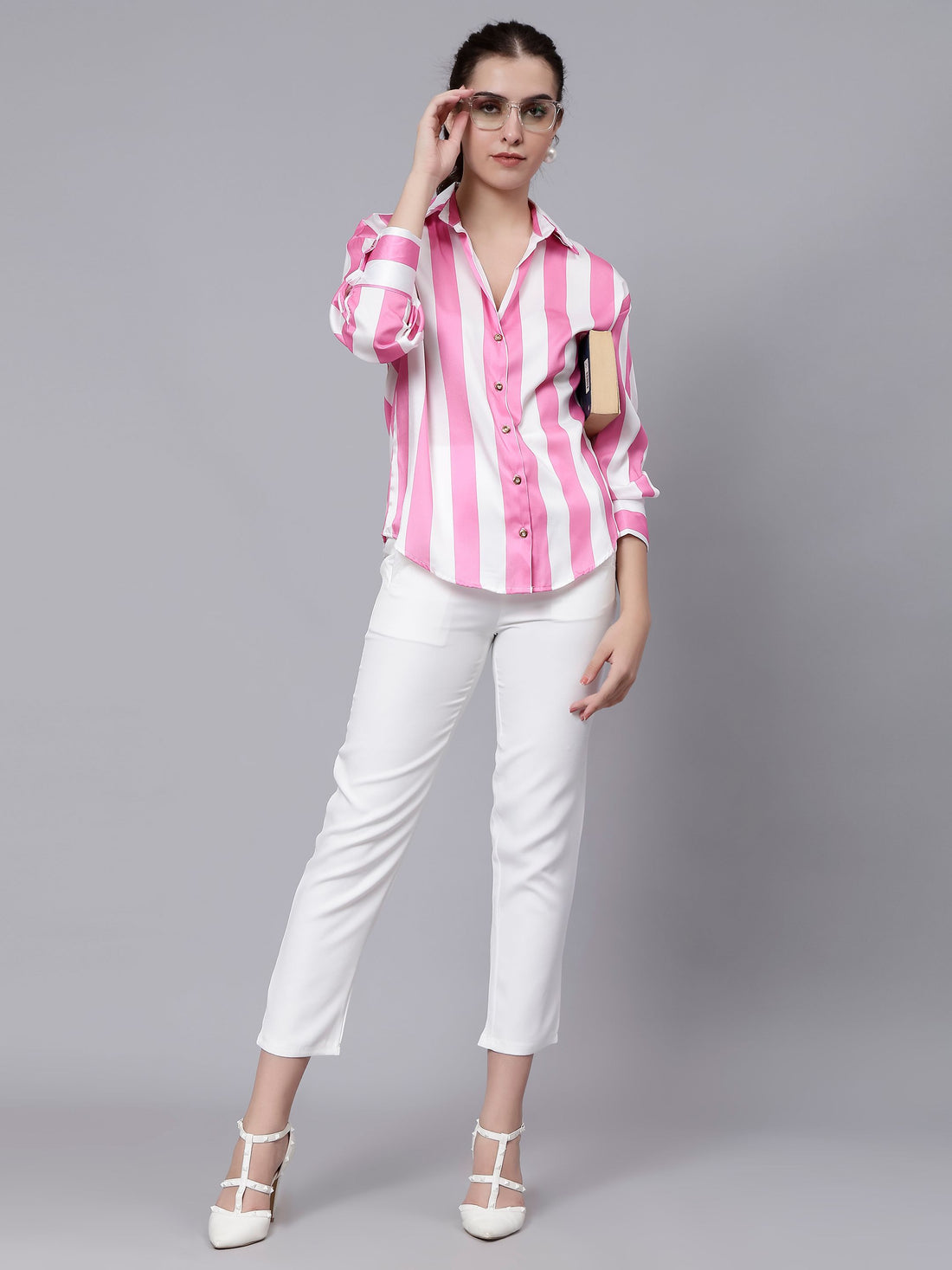 Wide Striped Elegant Shirt