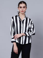 Wide Striped Elegant Shirt