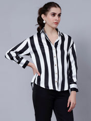 Wide Striped Elegant Shirt