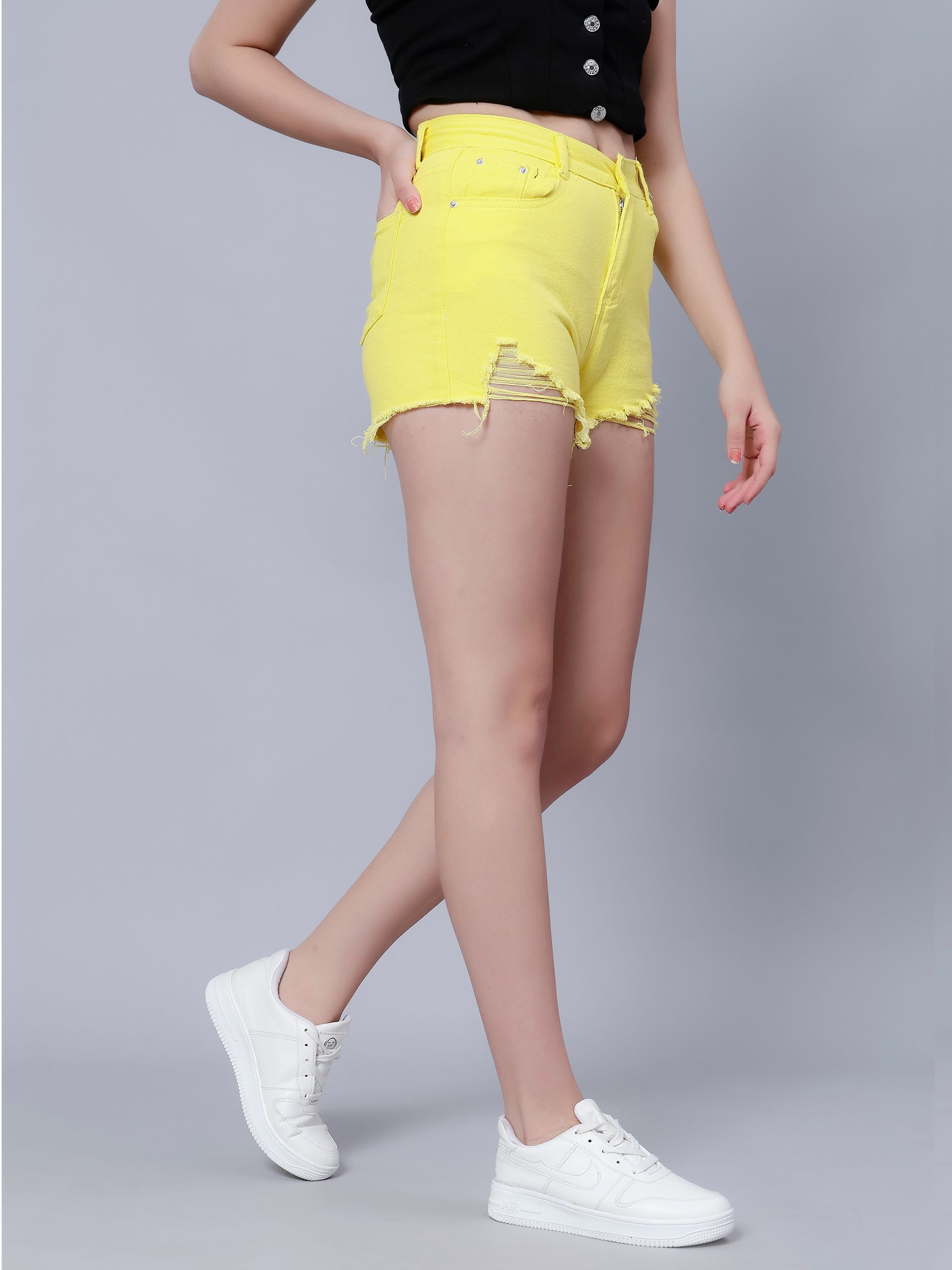 Hot Ripped Denim Shorts
